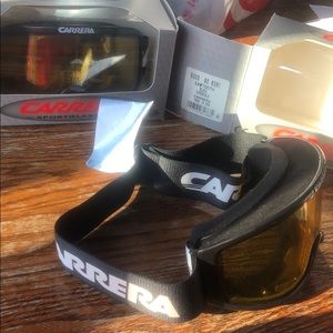 NEW Carrera Ski Goggles -Sawtooth Black/Super Gold